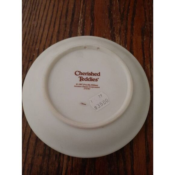 Vintage Cherished Teddies Enesco The Season to Believe Christmas Collector Plate - Picture 5 of 5